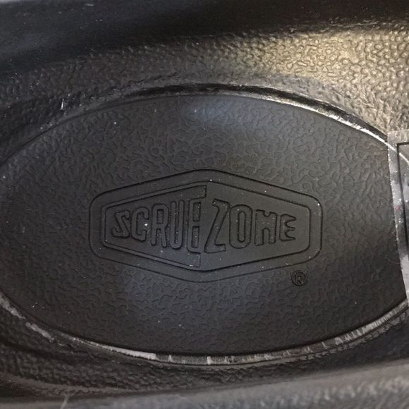 Scrub Zone Loafers Unisex Womens 9 Mens 7 Energize Black Work Shoes - Picture 9 of 12